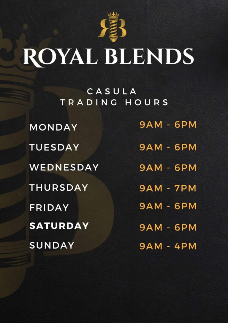 Royal Blends Casula Trading Hours