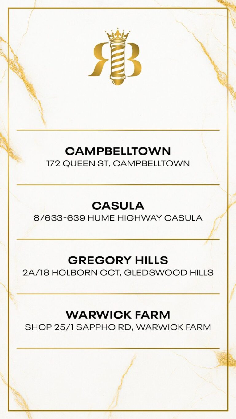 List of Royal Blends Barbershop Locations In South West Sydney